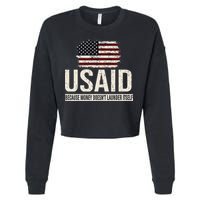 Usaid Because Money Doesn’T Launder Itself Us Americans Cropped Pullover Crew