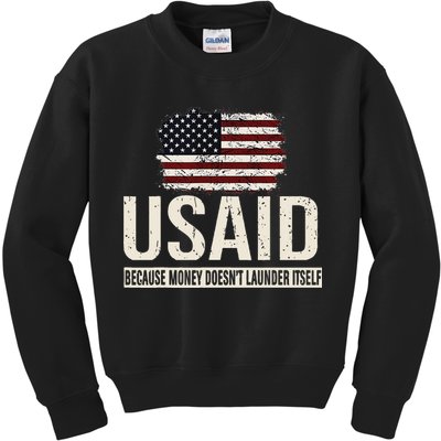 Usaid Because Money Doesn’T Launder Itself Us Americans Kids Sweatshirt