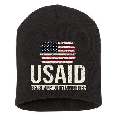 Usaid Because Money Doesn’T Launder Itself Us Americans Short Acrylic Beanie