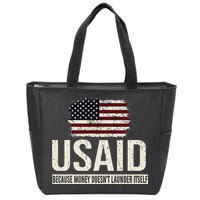 Usaid Because Money Doesn’T Launder Itself Us Americans Zip Tote Bag