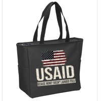 Usaid Because Money Doesn’T Launder Itself Us Americans Zip Tote Bag