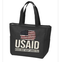 Usaid Because Money Doesn’T Launder Itself Us Americans Zip Tote Bag