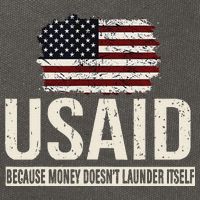 Usaid Because Money Doesn’T Launder Itself Us Americans Cotton Canvas Backpack