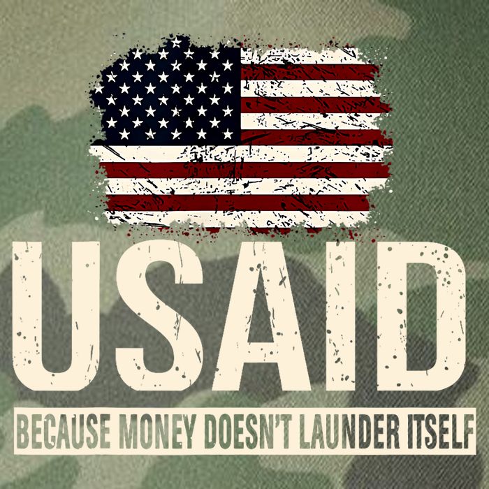 Usaid Because Money Doesn’T Launder Itself Us Americans Legacy Tie Dye Trucker Hat
