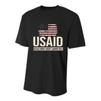 Usaid Because Money Doesn’T Launder Itself Us Americans Youth Performance Sprint T-Shirt
