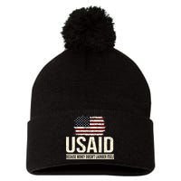 Usaid Because Money Doesn’T Launder Itself Us Americans Pom Pom 12in Knit Beanie