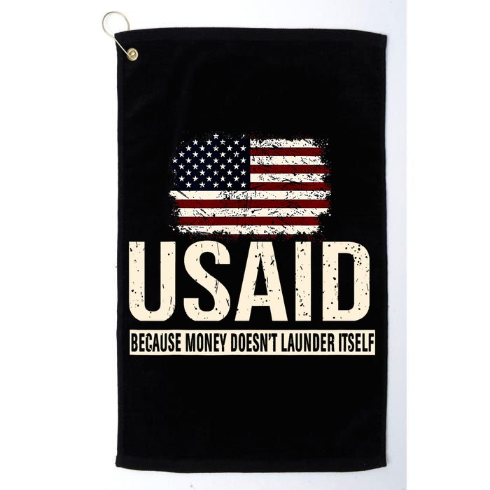 Usaid Because Money Doesn’T Launder Itself Us Americans Golf Towel