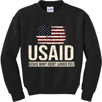 Usaid Because Money Doesn’T Launder Itself Us Americans Kids Sweatshirt