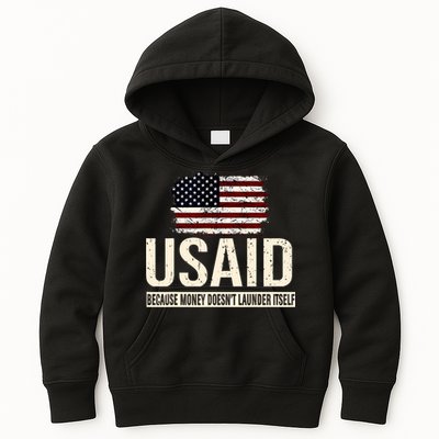 Usaid Because Money Doesn’T Launder Itself Us Americans Kids Hoodie