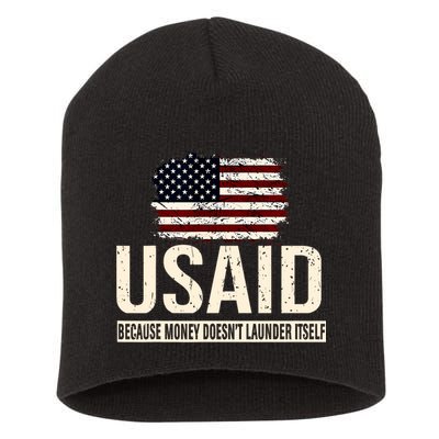 Usaid Because Money Doesn’T Launder Itself Us Americans Short Acrylic Beanie