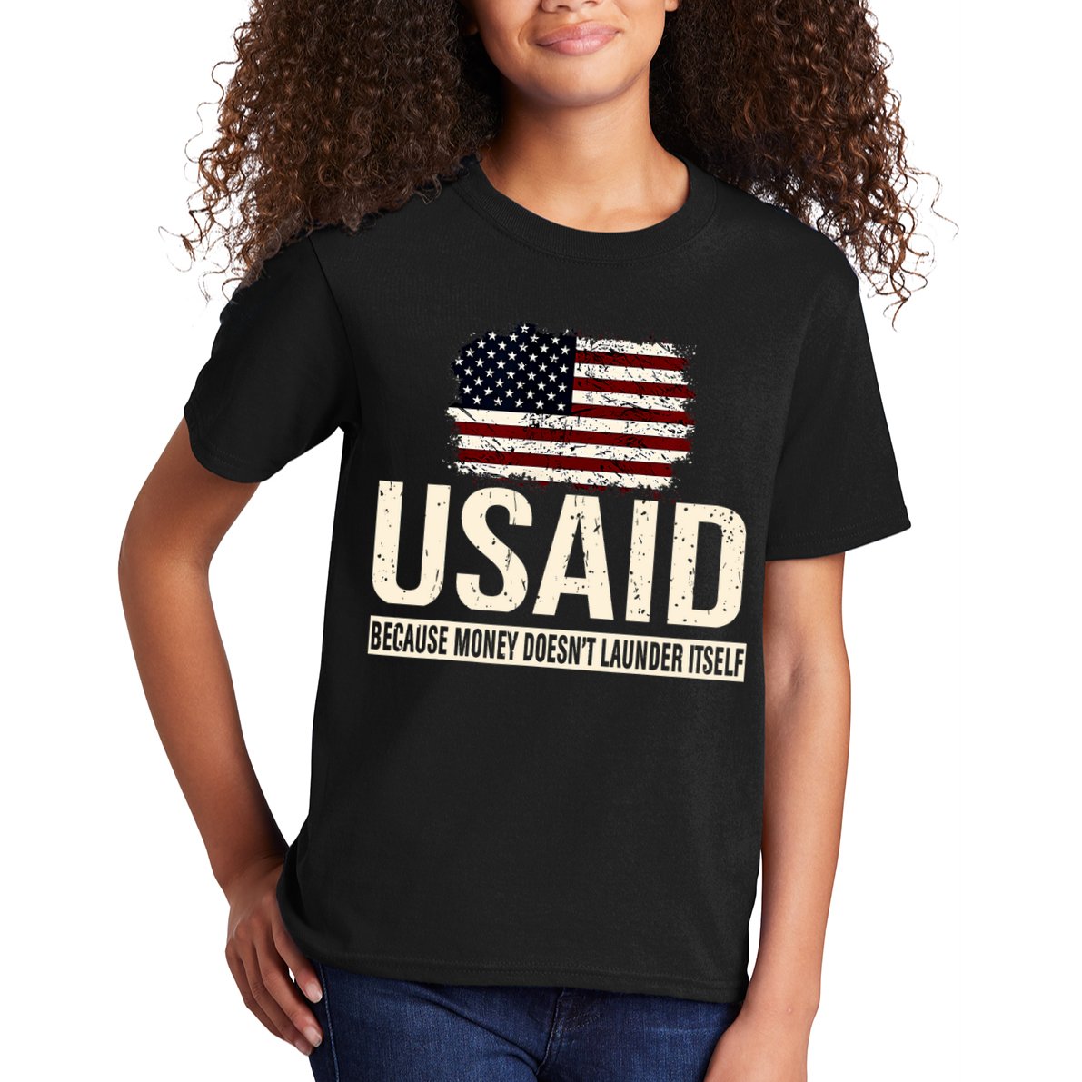 Usaid Because Money Doesn’T Launder Itself Us Americans Kids T-Shirt