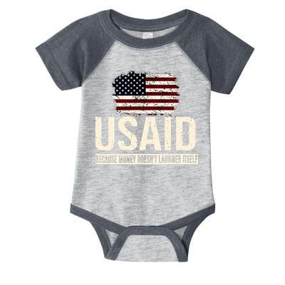 Usaid Because Money Doesn’T Launder Itself Us Americans Infant Baby Jersey Bodysuit