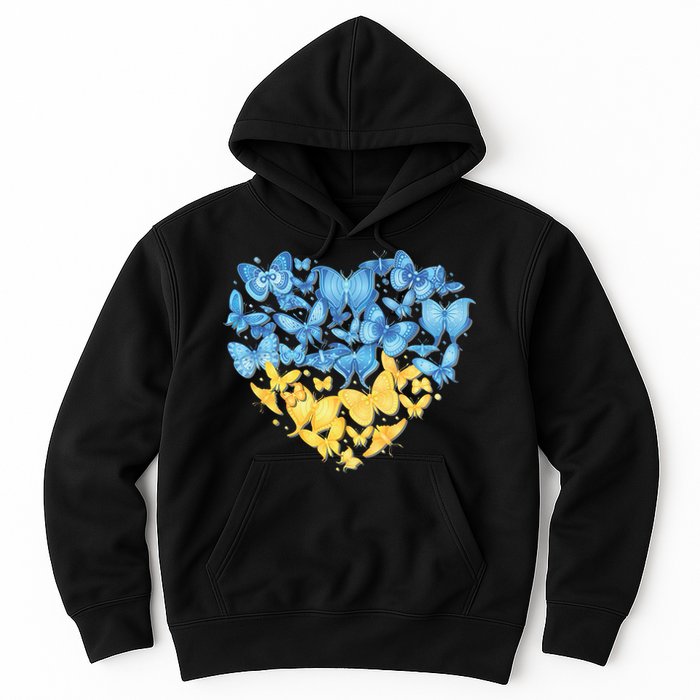 Ukrainian Butterfly Mashup Ukraine Flag Hoodie