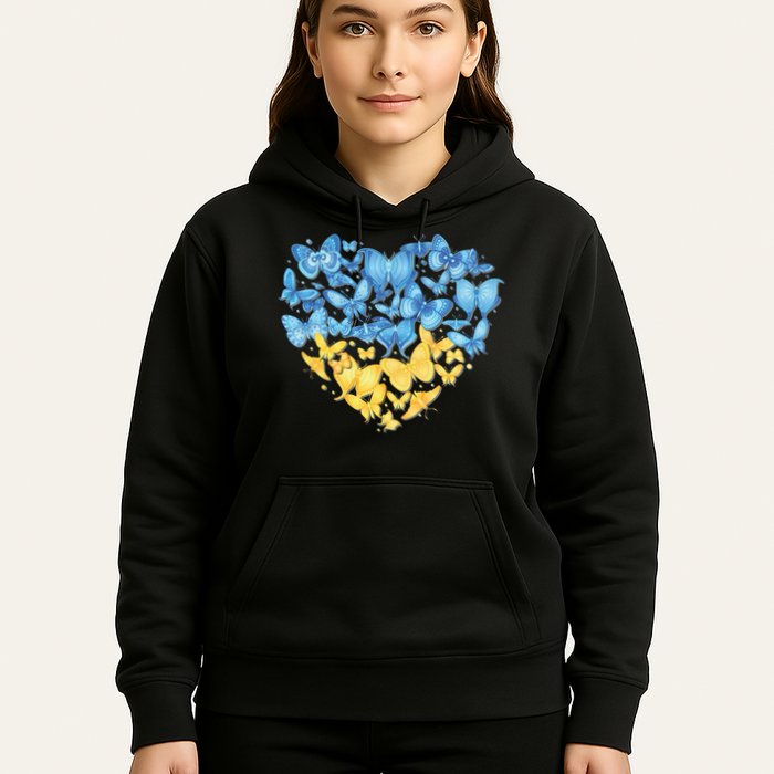 Ukrainian Butterfly Mashup Ukraine Flag Hoodie