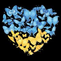 Ukrainian Butterfly Mashup Ukraine Flag Hoodie