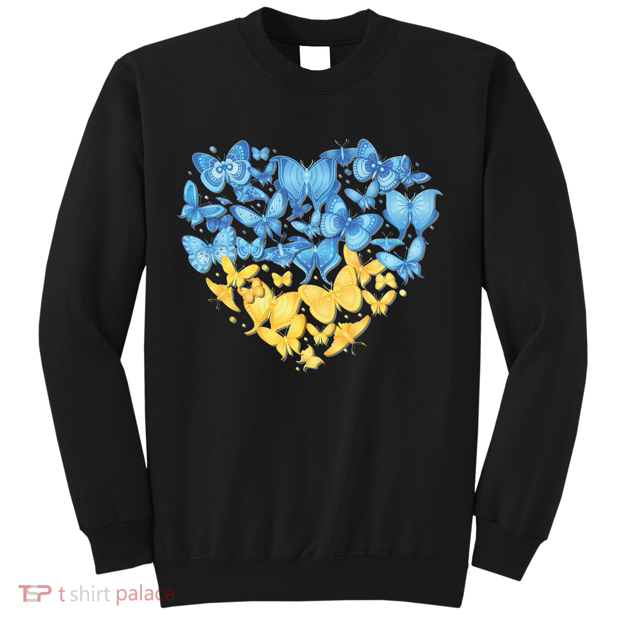 Ukrainian Butterfly Mashup Ukraine Flag Sweatshirt