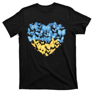 Ukrainian Butterfly Mashup Ukraine Flag T-Shirt