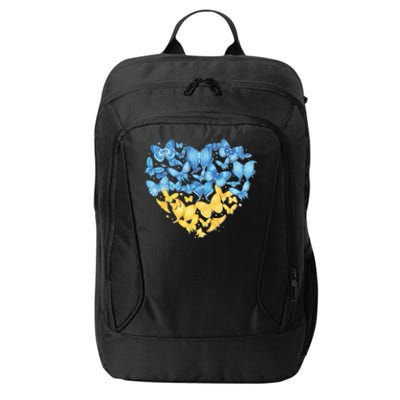 Ukrainian Butterfly Mashup Ukraine Flag City Backpack