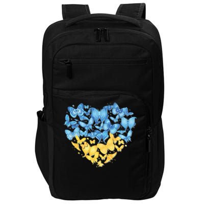 Ukrainian Butterfly Mashup Ukraine Flag Impact Tech Backpack