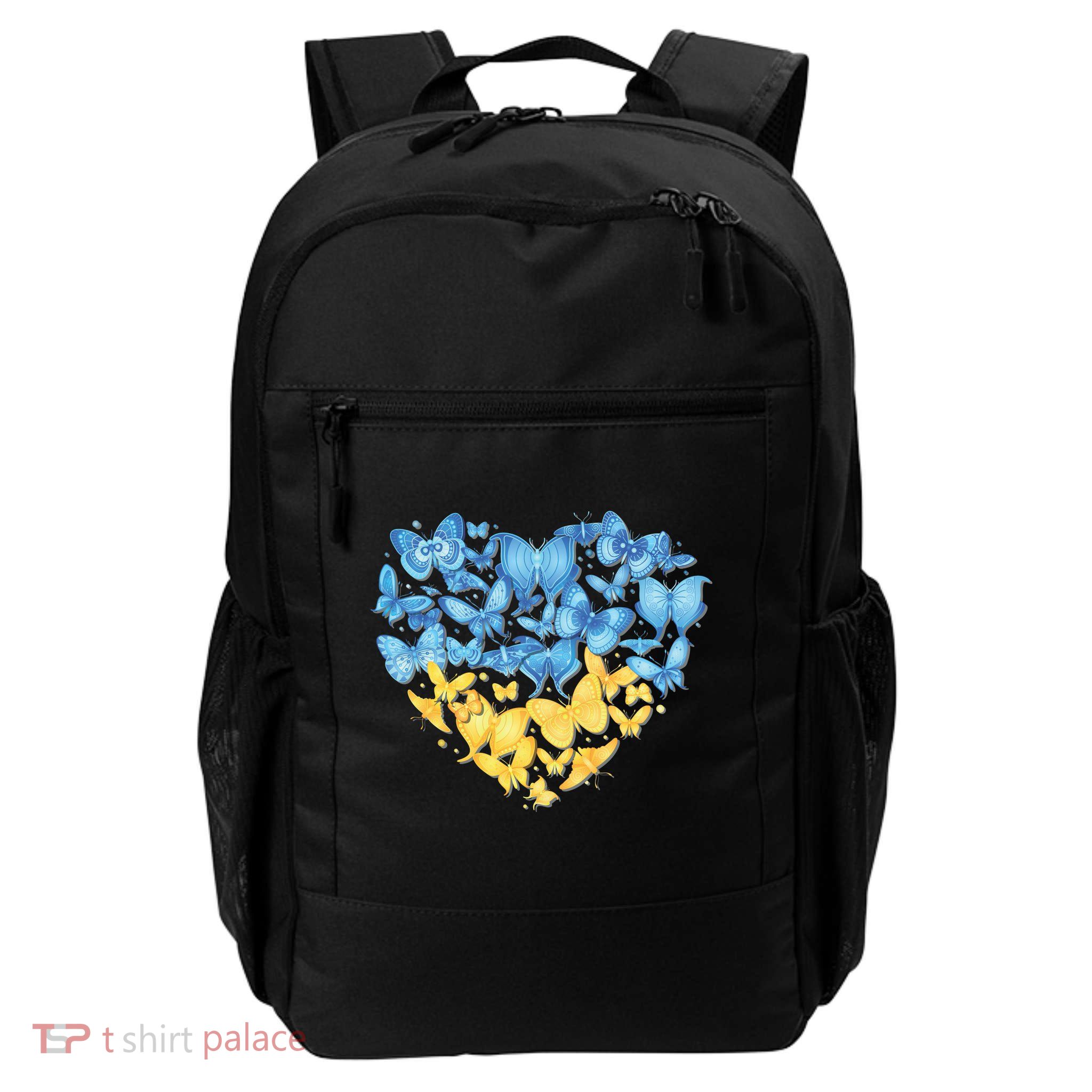 Ukrainian Butterfly Mashup Ukraine Flag Daily Commute Backpack