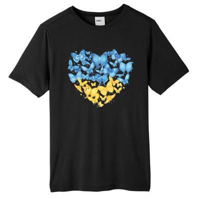 Ukrainian Butterfly Mashup Ukraine Flag Tall Fusion ChromaSoft Performance T-Shirt