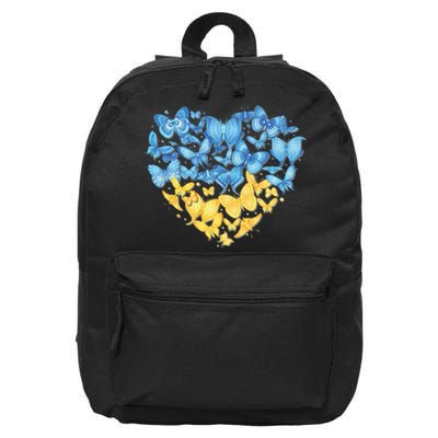 Ukrainian Butterfly Mashup Ukraine Flag 16 in Basic Backpack