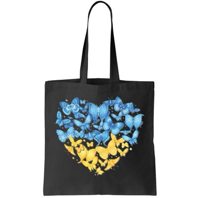 Ukrainian Butterfly Mashup Ukraine Flag Tote Bag