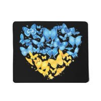 Ukrainian Butterfly Mashup Ukraine Flag Mousepad