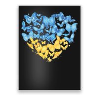 Ukrainian Butterfly Mashup Ukraine Flag Poster