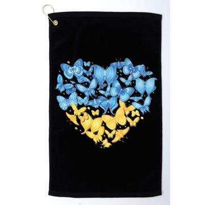 Ukrainian Butterfly Mashup Ukraine Flag Platinum Collection Golf Towel