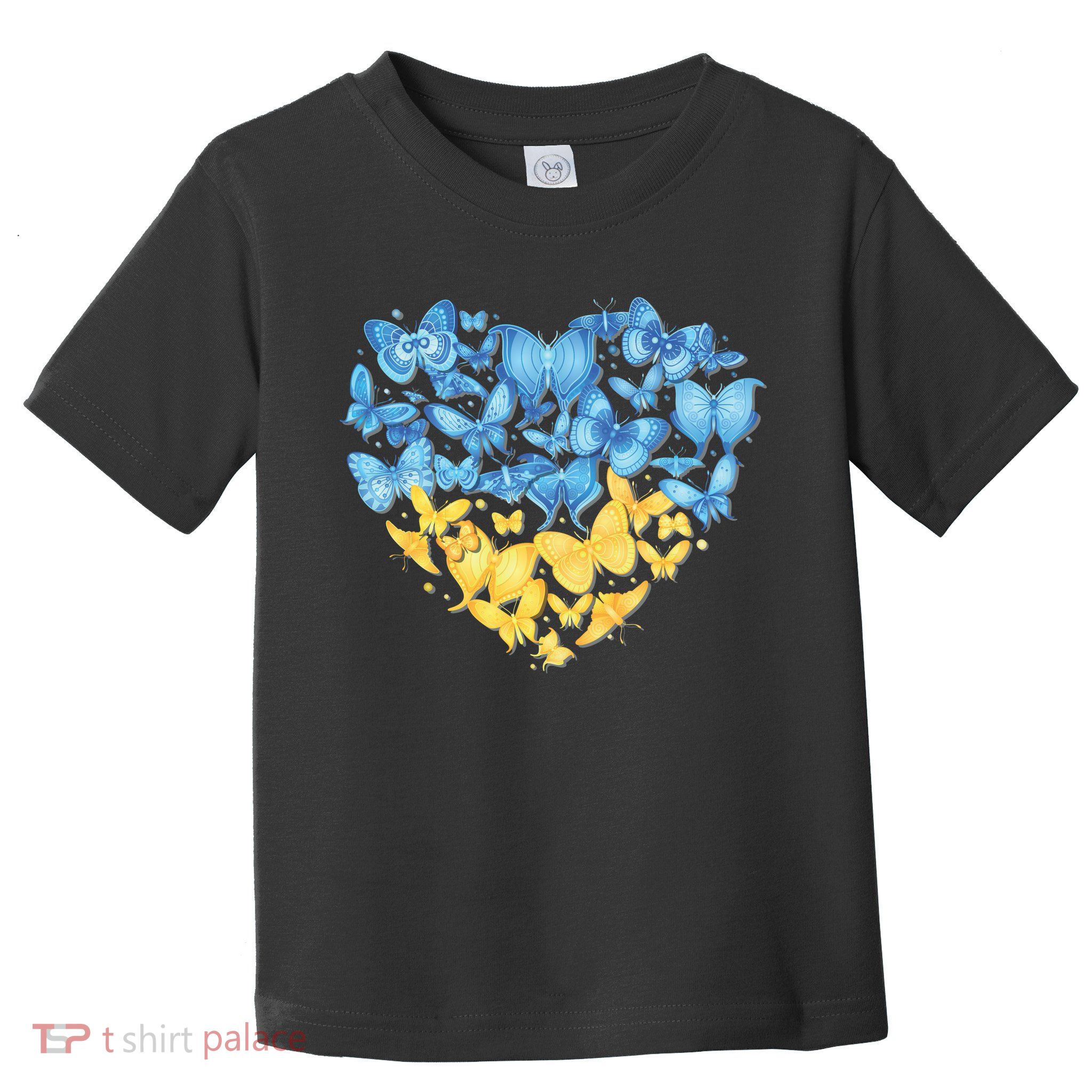Ukrainian Butterfly Mashup Ukraine Flag Toddler T-Shirt