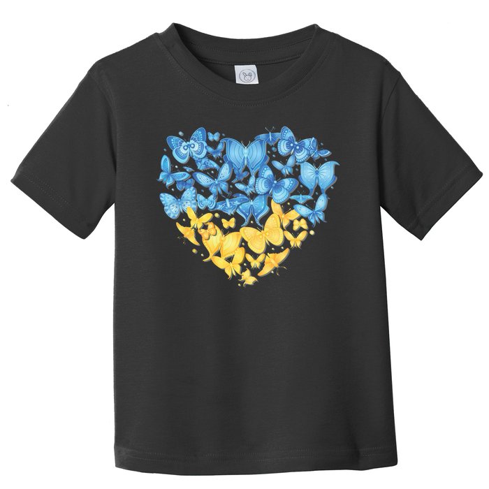 Ukrainian Butterfly Mashup Ukraine Flag Toddler T-Shirt