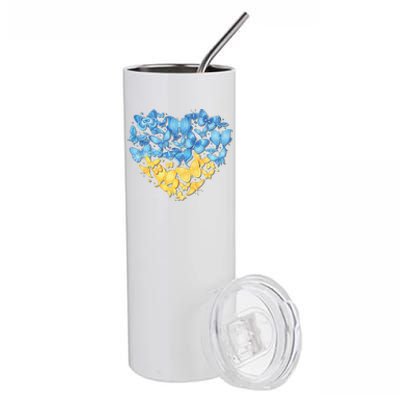 Ukrainian Butterfly Mashup Ukraine Flag Stainless Steel Tumbler