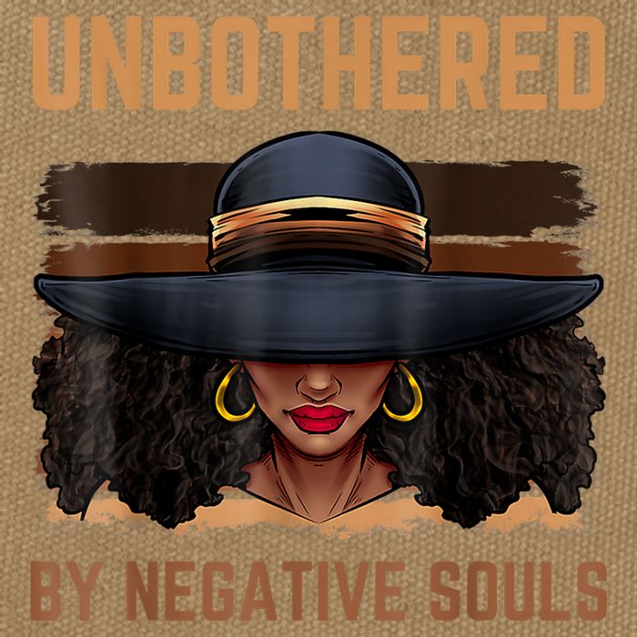 Unbothered By Negative Souls Juneteenth Black Women Freedom Cotton Canvas Backpack