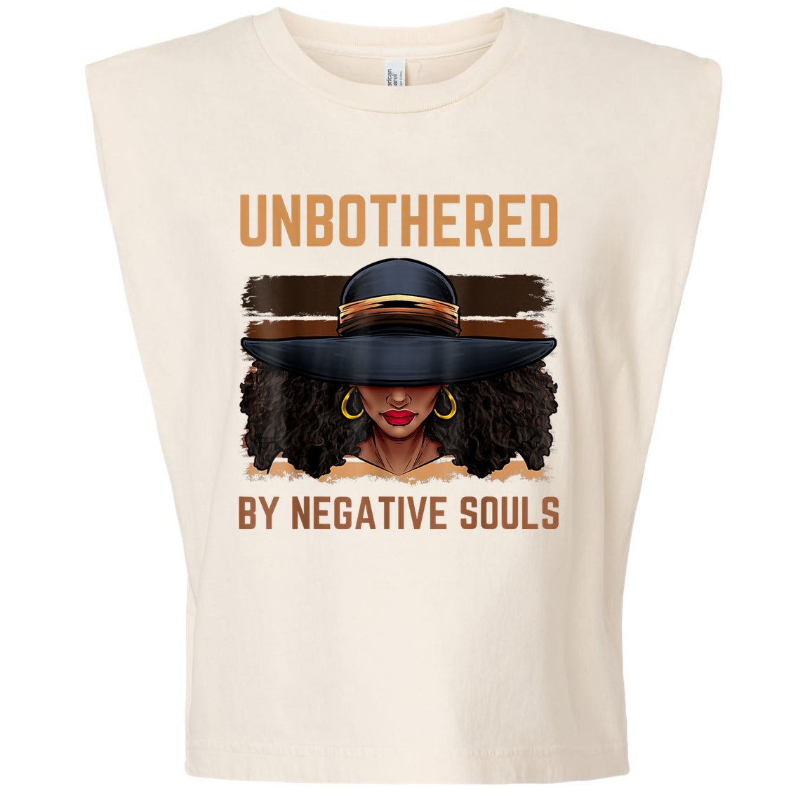 Unbothered By Negative Souls Juneteenth Black Women Freedom Garment-Dyed Women's Muscle Tee