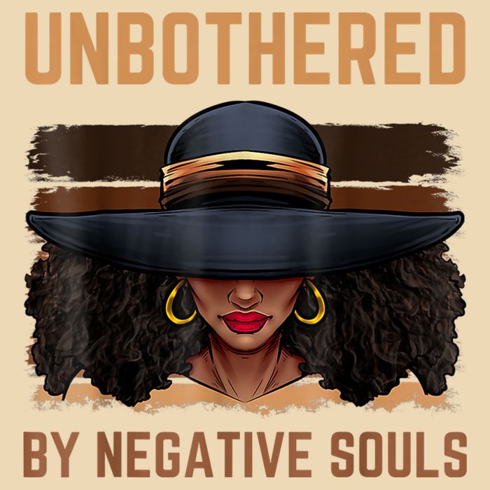Unbothered By Negative Souls Juneteenth Black Women Freedom Drawstring Bag