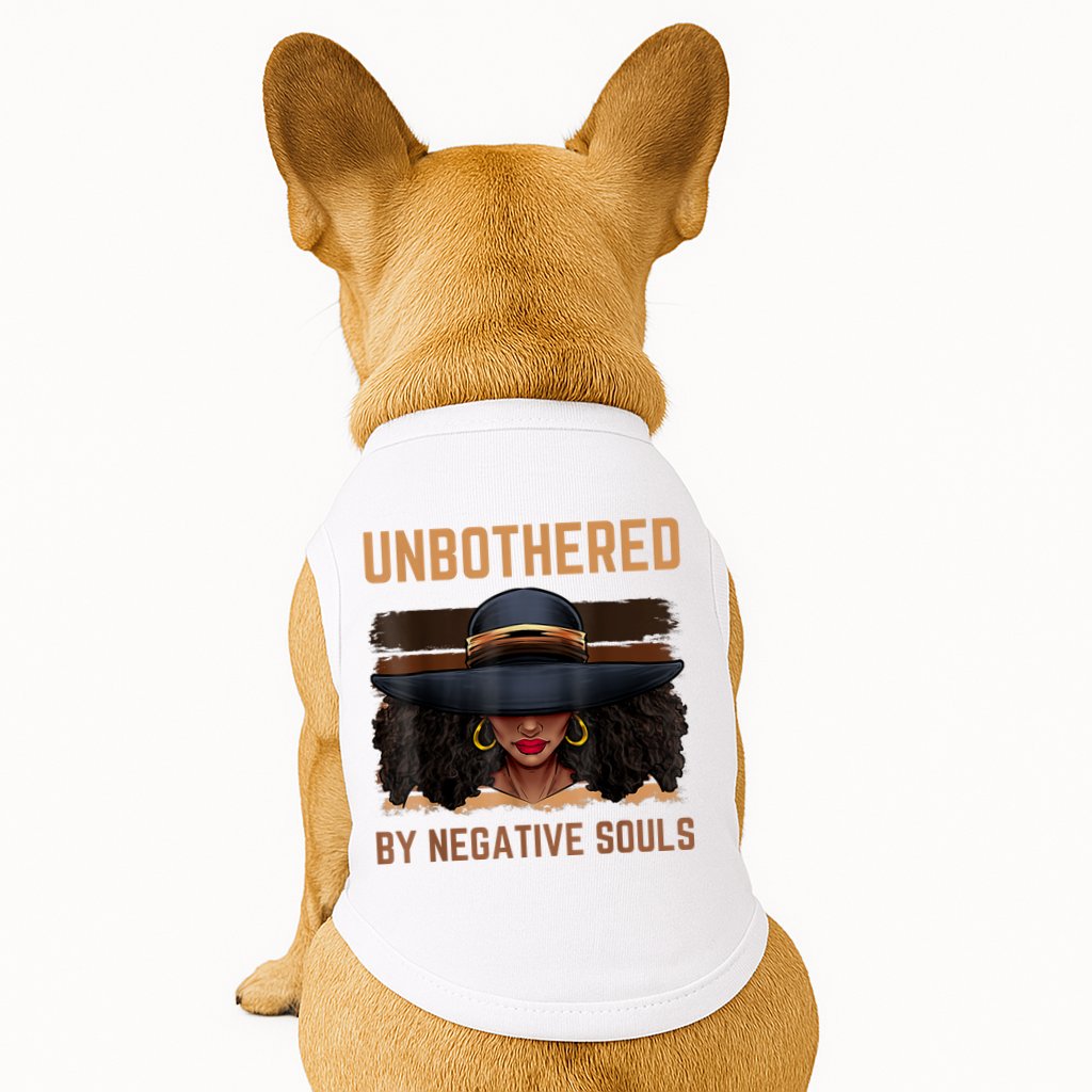 Unbothered By Negative Souls Juneteenth Black Women Freedom Doggie Tank