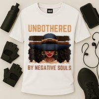 Unbothered By Negative Souls Juneteenth Black Women Freedom Cooling Performance Crew T-Shirt