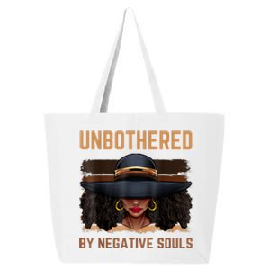 Unbothered By Negative Souls Juneteenth Black Women Freedom 25L Jumbo Tote