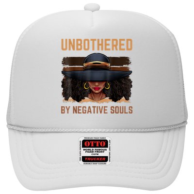 Unbothered By Negative Souls Juneteenth Black Women Freedom Trucker Hat