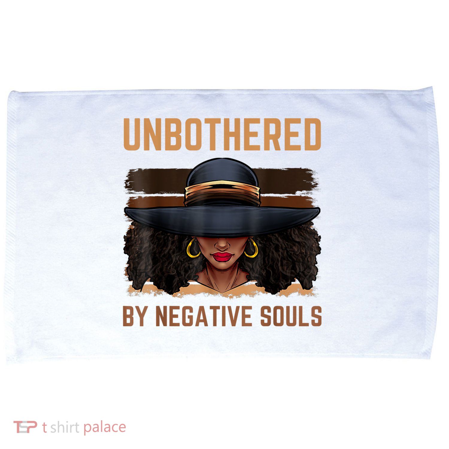 Unbothered By Negative Souls Juneteenth Black Women Freedom Microfiber Hand Towel