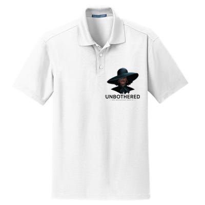 Unbothered By Negative Souls Sassy Black Girl Queen Ladies Dry Zone Grid Polo