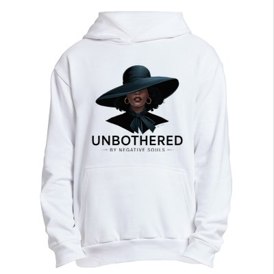 Unbothered By Negative Souls Sassy Black Girl Queen Ladies Urban Pullover Hoodie