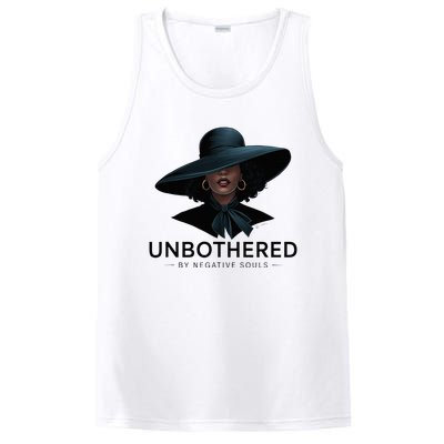 Unbothered By Negative Souls Sassy Black Girl Queen Ladies PosiCharge Competitor Tank