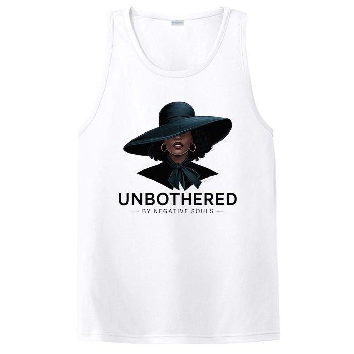 Unbothered By Negative Souls Sassy Black Girl Queen Ladies PosiCharge Competitor Tank