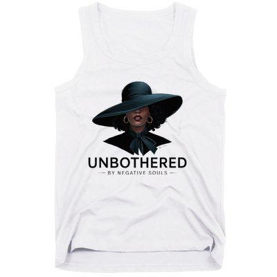 Unbothered By Negative Souls Sassy Black Girl Queen Ladies Tank Top