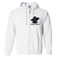 Unbothered By Negative Souls Sassy Black Girl Queen Ladies Full Zip Hoodie