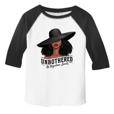 Unbothered By Negative Souls Sassy Black Girl Queen Ladies Toddler Fine Jersey T-Shirt