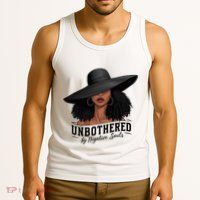 Unbothered By Negative Souls Sassy Black Girl Queen Ladies Tank Top