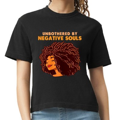 Unbothered By Negative Souls Black History Month African Comfort Colors Boxy T-Shirt